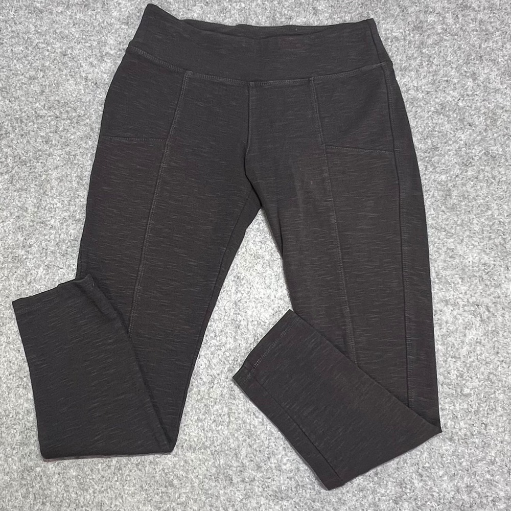 Mudd 24/7 Leggings Gray Marl Front Pocket Pull On Pants Womens Small